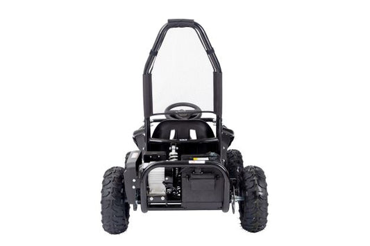 Drift Hero USA 1 Seater Electric Go-kart on a white background rear view