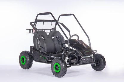 Drift Hero USA 2 Seater Electric Go-kart on a white background, front side view