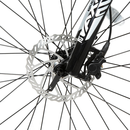 Eunorau Defender electric fat tire bike front wheel with disc brake and spokes.