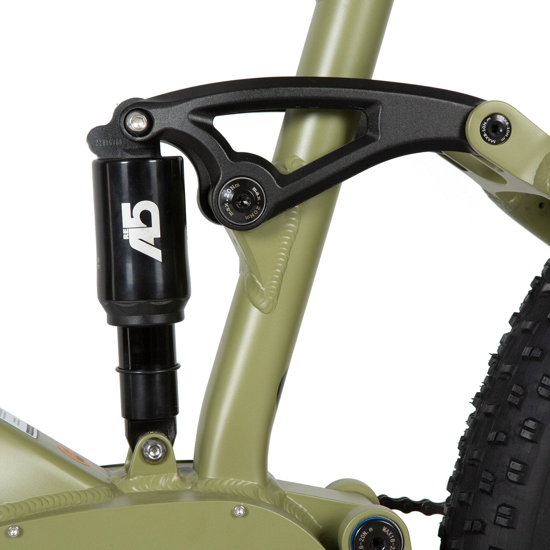 Eunorau Defender electric fat tire bike full side view with fat tires and front suspension.
