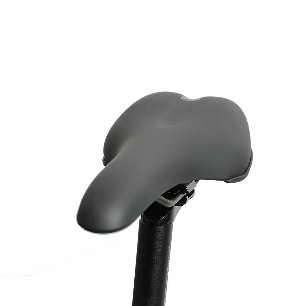 Eunorau Fat-HS 17 electric fat tire bike saddle and seat post view.
