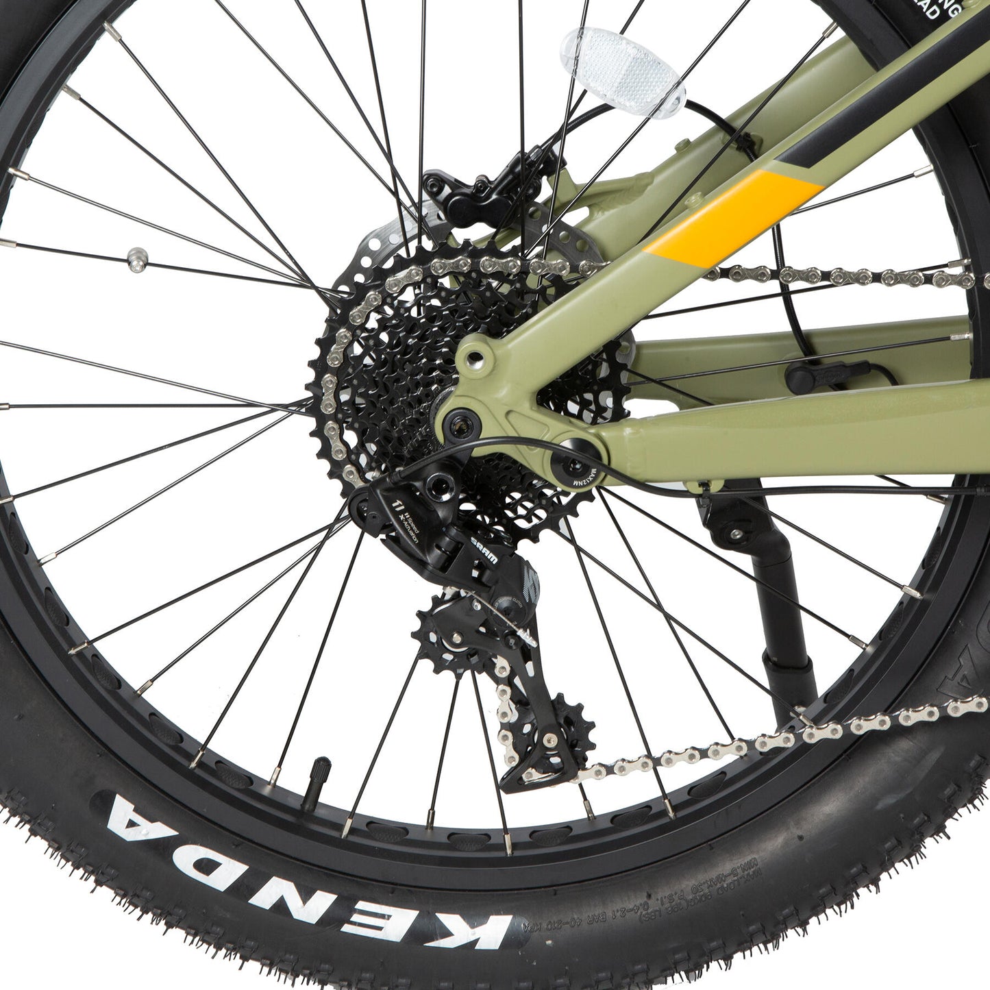 EUNORAU Specter-S 3.0 electric bike rear cassette showing gear system for smooth shifting.