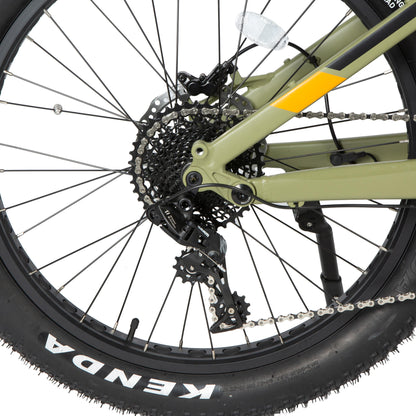 EUNORAU Specter-S 3.0 electric bike rear cassette showing gear system for smooth shifting.