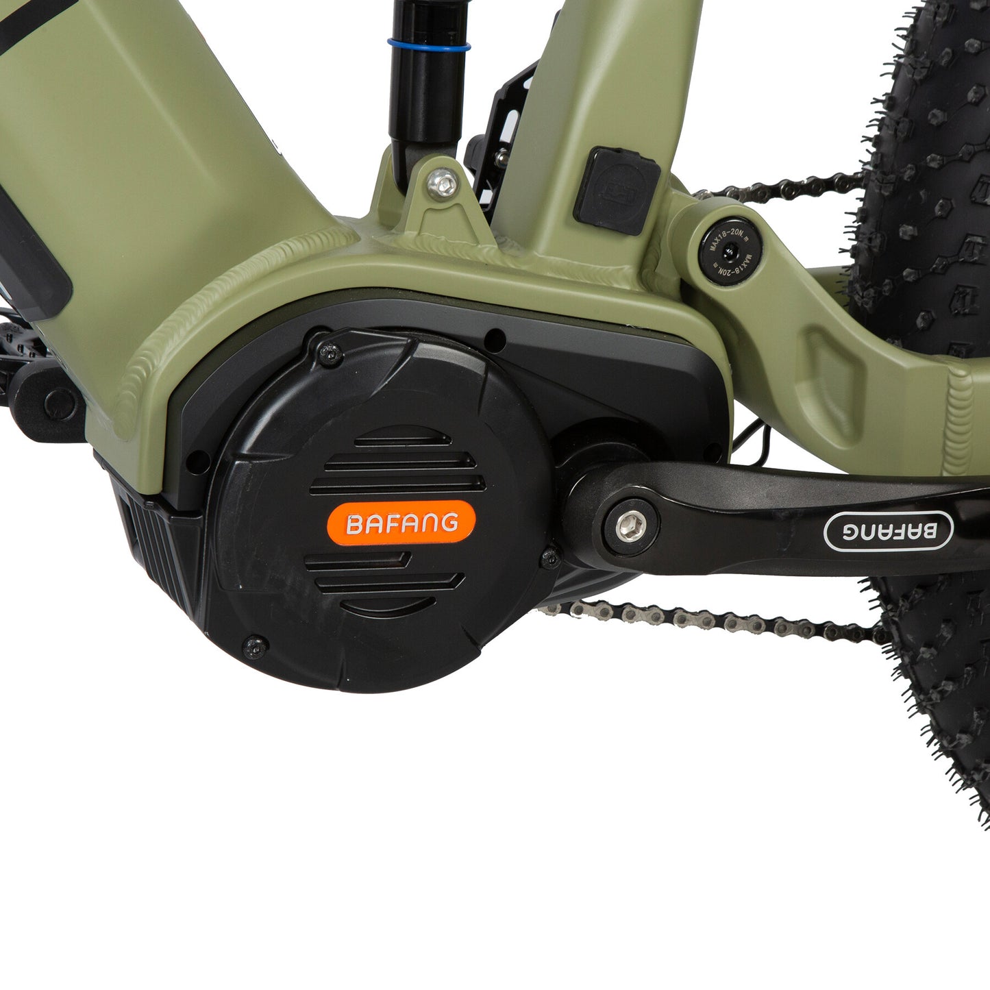 EUNORAU Specter-S 3.0 electric bike with integrated Bafang motor for pedal assist.