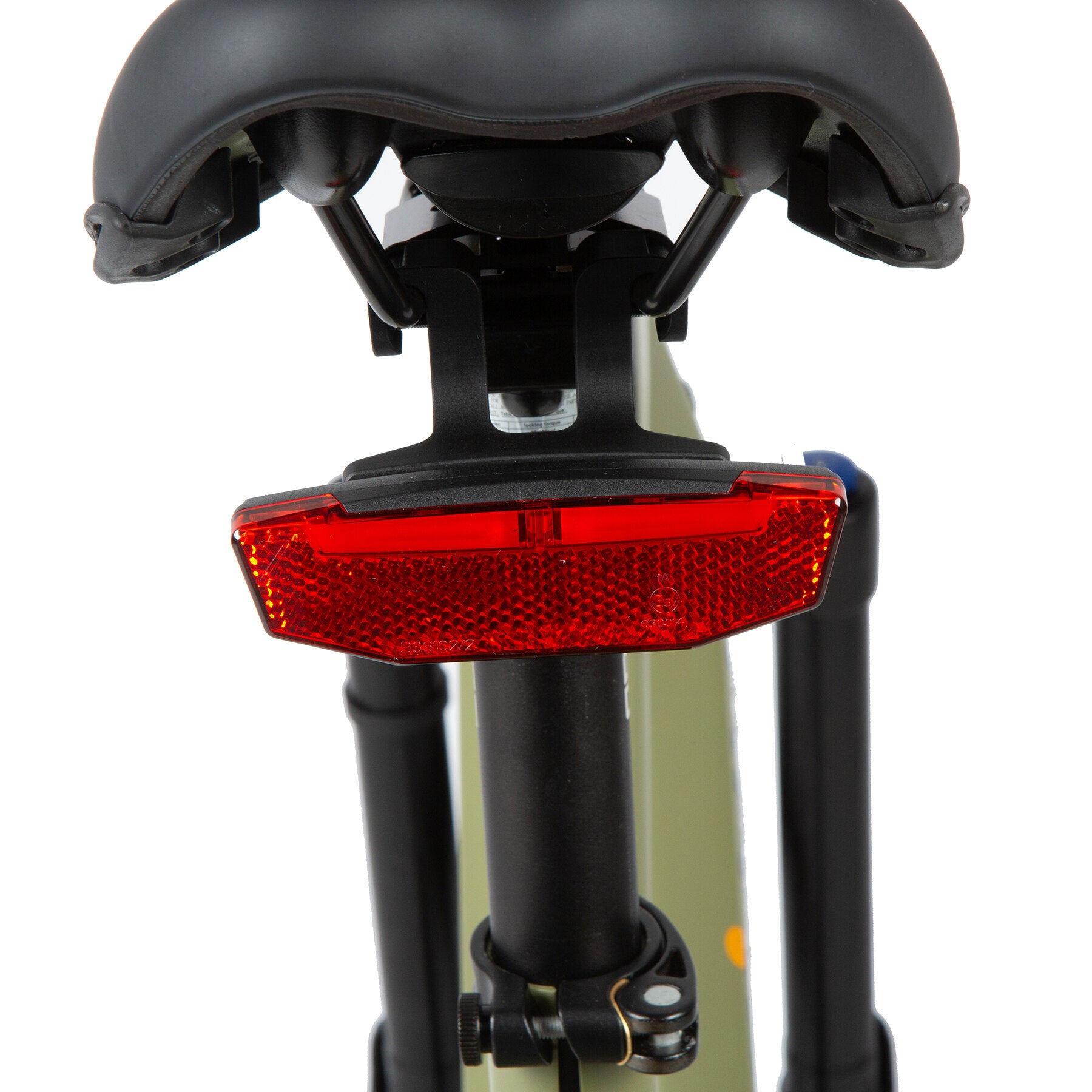 EUNORAU Specter-S 3.0 electric bike rear saddle with reflective light for safety and visibility
