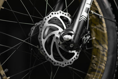 Rambo Bikes Krusader 3.0 All-wheel drive Electric Bike Brakes Close-up 