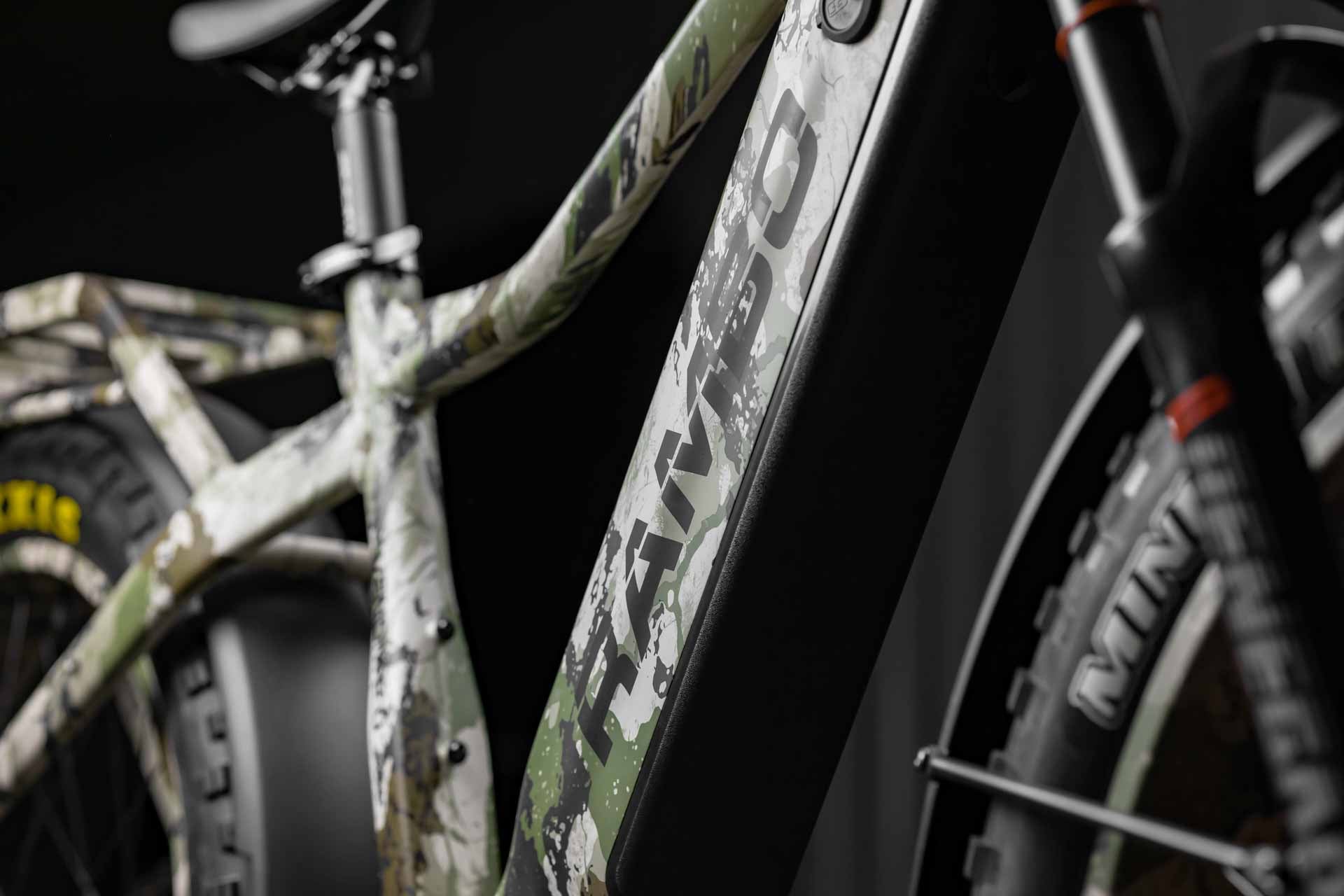 Close-up of Rambo Bikes Venom 2.0 Electric Bikes frame and logo